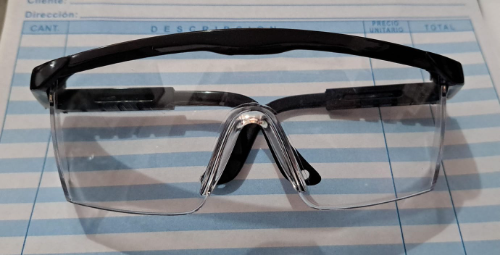 Lentes de proteccion, transparentes